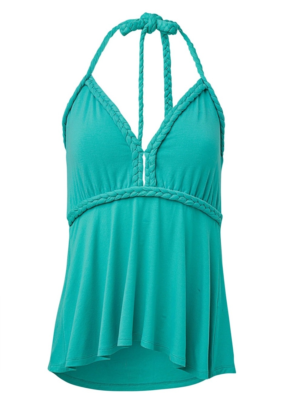 🩵VENUS Turquoise Braided Halter Swing Top - Women NWOT small and 1X 🩵